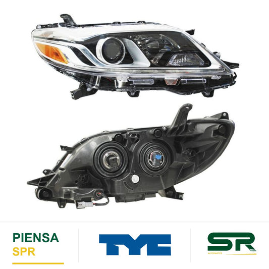 FARO DERECHO FONDO CROMADO TOYOTA SIENNA 2015-2020 TYC