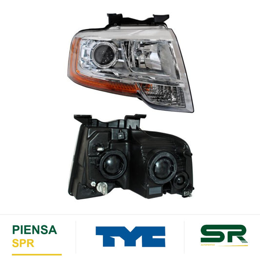 FARO DERECHO FONDO CROMADO CON LUPA EXPEDITION 2015-2017 . TYC