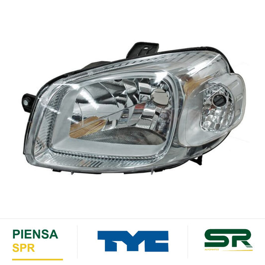 FARO IZQUIERDO FONDO CROMADO AS FIAT UNO 2011-2014 / PROM TER RAPID 2017-2020 TYC