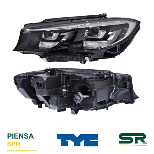 FARO IZQUIERDO CON MOTOR CROMADO LED BMW SERIE 3 2019-2022 S S / AFS FILO TYC
