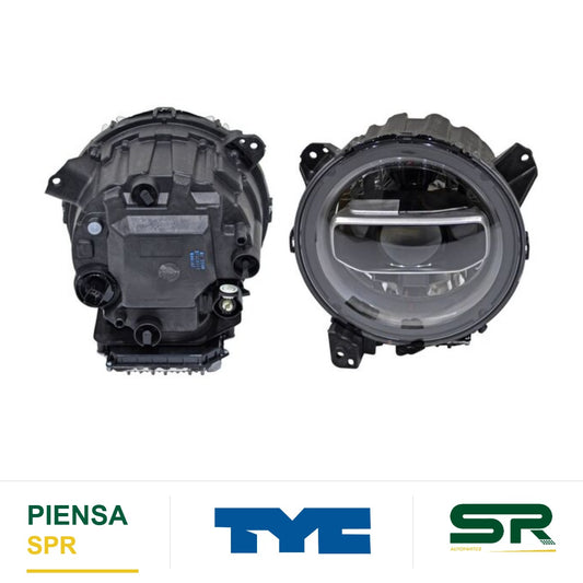FARO IZQUIERDO NEGRO LED JEEP WRANGLER 2018-2023 FILO S TYC