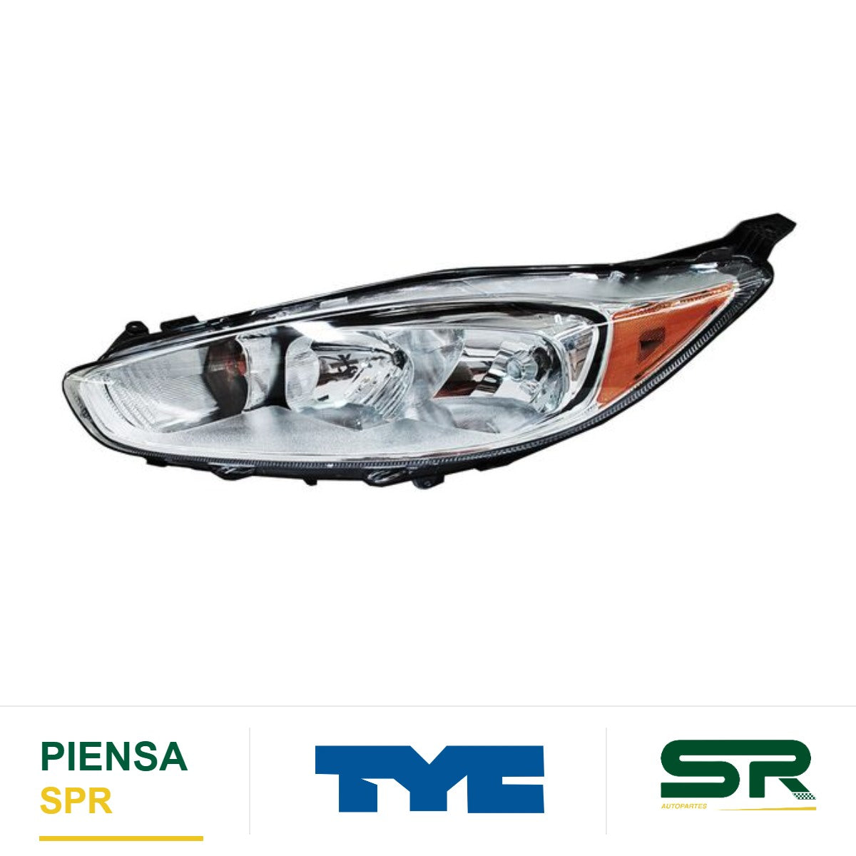 FARO IZQUIERDO FONDO CROMADO FORD FIESTA 2014-2019 TYC