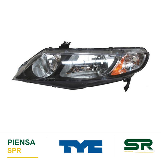 FARO IZQUIERDO HONDA CIVIC 2006-2011 4P HIBRIDO 28702 TYC