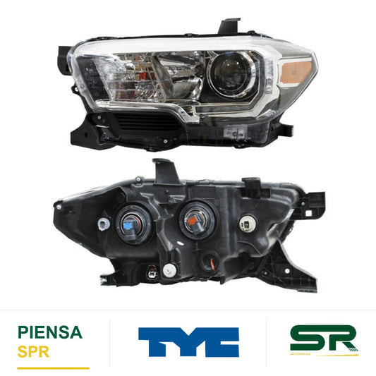 FARO IZQUIERDO FONDO NEGRO LED TOYOTA TACOMA 2016-2023 S TYC