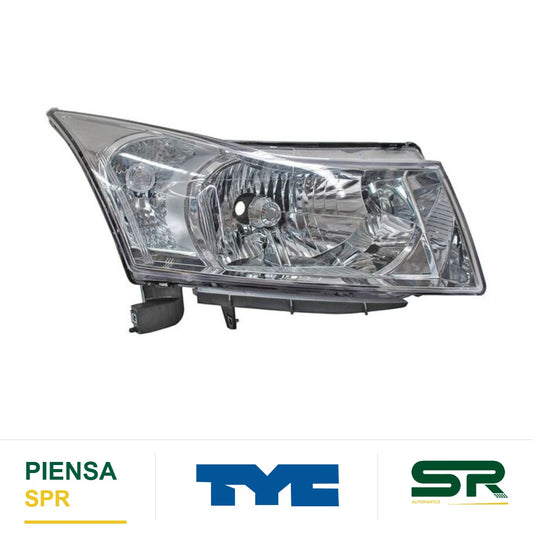 FARO DERECHO CROMADO CHEVROLET CRUZE 2013-2016 FILO TYC1 TYC