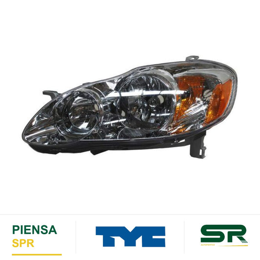 FARO IZQUIERDO FONDO CROMADO TOYOTA COROLLA 2005-2008 28705 TYC