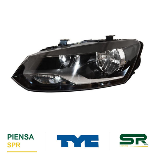 FARO IZQUIERDO CON MOTOR VOLKSWAGEN VENTO 2016-2022 / POLO 2013-2014 / 2017-2022 TYC