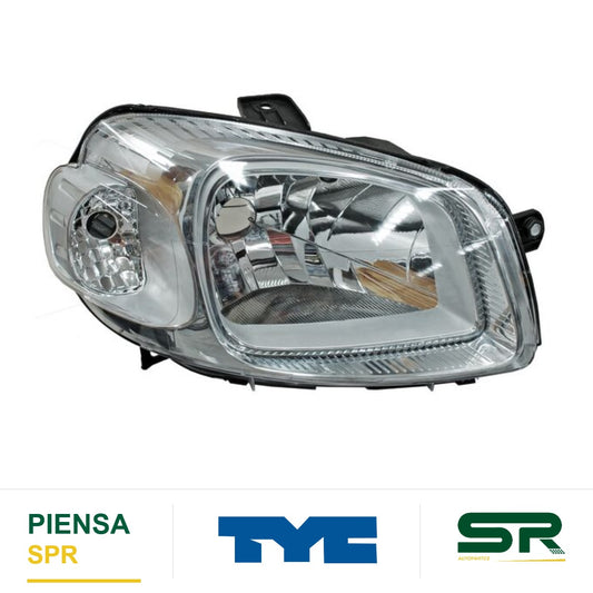 FARO DERECHO FONDO CROMADO AS FIAT UNO 2011-2014 / PROM TER RAPID 2017-2020 TYC