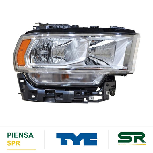 FARO DERECHO FONDO CROMADO DODGE PICKUP 2019-2024 2500 / 3500 TYC2 NSF TYC