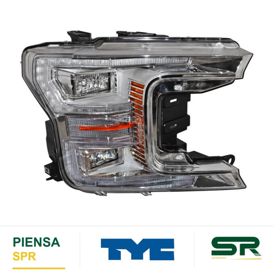FARO DERECHO FONDO CROMADO LED FORD PICKUP 2018-2020 S TYC2 TYC
