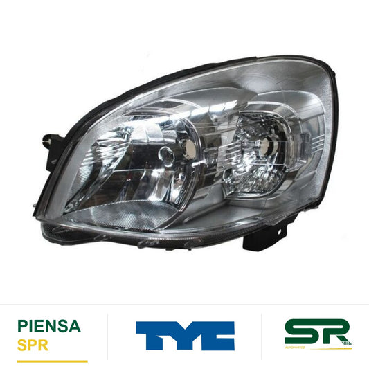 FARO IZQUIERDO FONDO CROMADO CHEVROLET C3 2009-2012 TYC