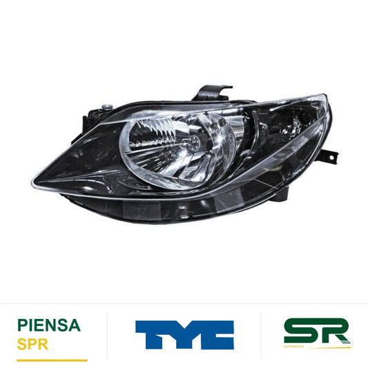 FARO IZQUIERDO FONDO NEGRO AS SEAT IBIZA 2010-2012 UN TYC