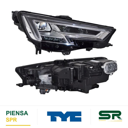 FARO DERECHO 11 PINES CON MOTOR LED AUDI A4 2017-2019 S TYC2 723M TYC