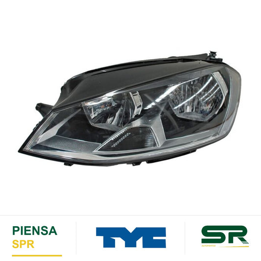FARO IZQUIERDO CON MOTOR ELÉCTRICO VOLKSWAGEN GOLF 2016-2017 REFLEJANTE BCO 28702 TYC