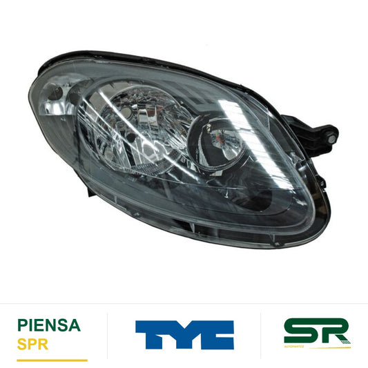 FARO DERECHO FONDO NEGRO FIAT PALIO 2013-2016 TYC