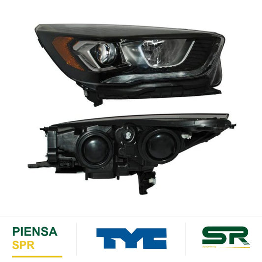 FARO DERECHO CON LUZ DE DÍA FONDO NEGRO FORD ESCAPE 2017-2019 TYC1 CCCC TYC