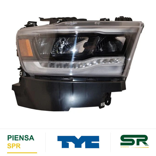 FARO DERECHO FONDO NEGRO LED DODGE PICKUP 2019-2024 S NSF TYC