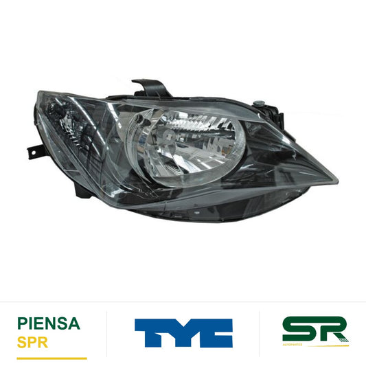 FARO DERECHO FONDO NEGRO CON MOTOR AS SEAT IBIZA 2013-2017 UN TYC