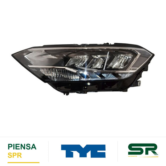 FARO IZQUIERDO CON MOTOR LED VOLKSWAGEN JETTA 2019-2024 REFLEJANTE BCO S 28906 TYC