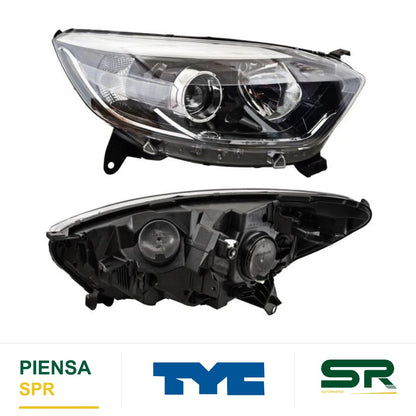 FARO DERECHO FONDO NEGRO CON MOTOR CROMADO NEGRO FILO CAPTUR 2018-2023 TYC
