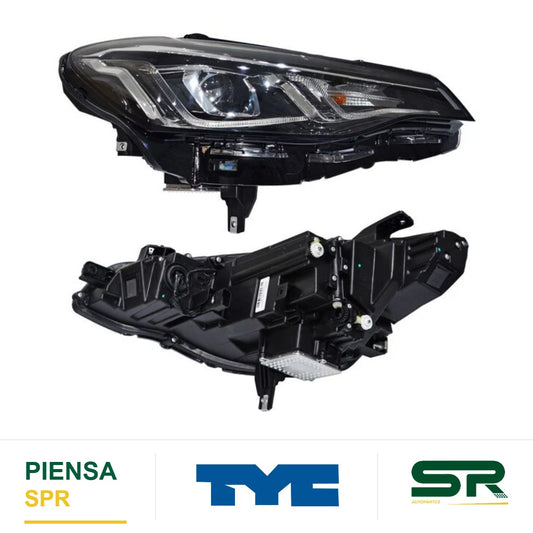 FARO DERECHO CON LUPA CROMADO LED CHEVROLET CAVALIER 2022-2024 FILO S TYC