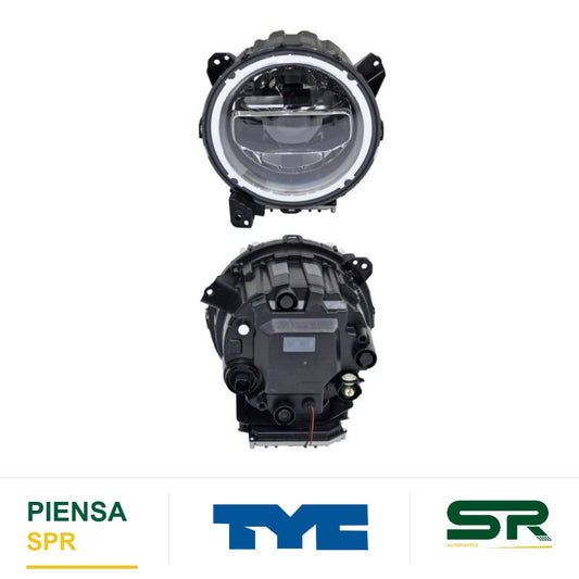 FARO IZQUIERDO CROMADO LED JEEP WRANGLER 2018-2023 FILO S 723DP TYC