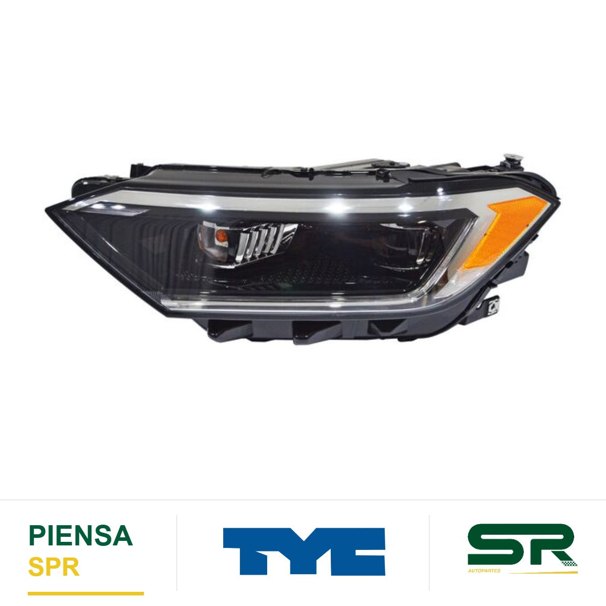 FARO IZQUIERDO 8 PINES VOLKSWAGEN JETTA 2019-2024 REFLEJANTE GLI / HIGHLINE TYC