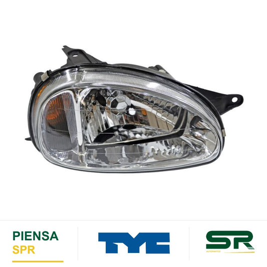 FARO DERECHO CON AJUSTE CHEVROLET / SWING / JOY / MONZA 2001-2003 LISO 678. TYC