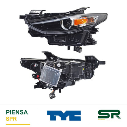 FARO IZQUIERDO NEGRO LED MAZDA 3 2019-2025 I SPORT / I SPORT MHEV S 723M TYC