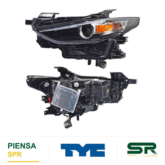 FARO IZQUIERDO CON LUPA NEGRO LED MAZDA 3 2019-2025 I SPORT / I SPORT MHEV S 723M TYC