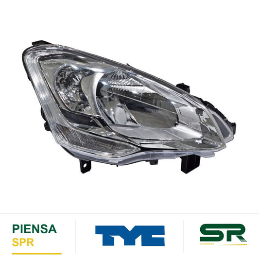 FARO DERECHO CON MOTOR CROMADO PEUGEOT PARTNER 2016-2019 28707 TYC