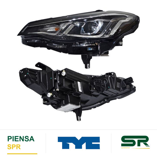 FARO IZQUIERDO CON LUPA CROMADO LED CHEVROLET CAVALIER 2022-2024 FILO S TYC