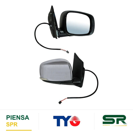 ESPEJO DERECHO 7 PINES CON DESEMPAÑANTE CON DIRECCIONAL ELÉCTRICO CROMADO DODGE CARAVAN / TOWN & COUNTRY 2008-2020 TYG