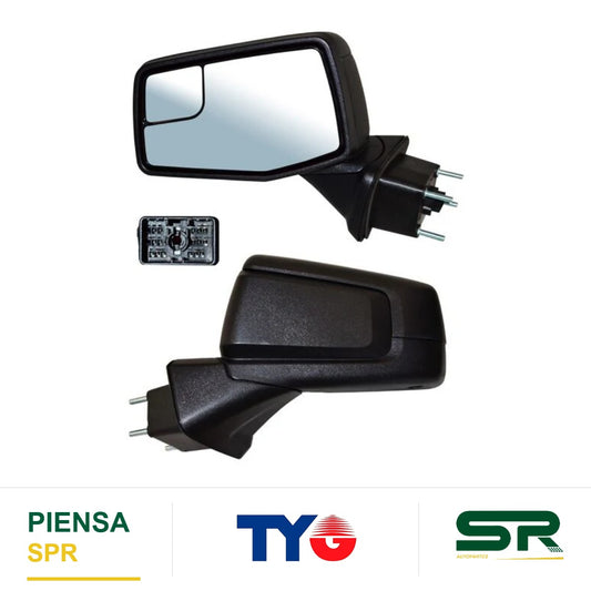 ESPEJO IZQUIERDO 7 PINES CON DESEMPAÑANTE ELÉCTRICO CHEVROLET PICKUP GMC SIERRA 2019-2023 POROSO TYG