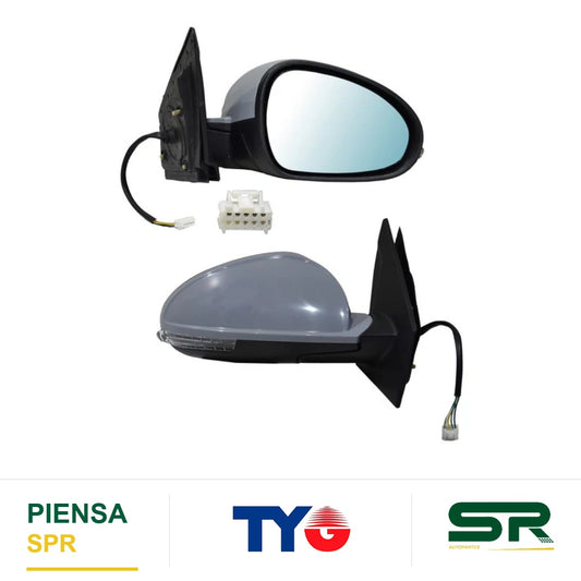ESPEJO DERECHO 5 PINES CON DIRECCIONAL PARA PINTAR ELÉCTRICO TIGGO 2 PRO 2023-2025 TYG