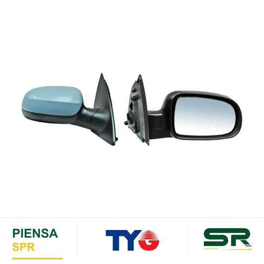 ESPEJO DERECHO 5 PINES CON DESEMPAÑANTE PARA PINTAR ELÉCTRICO CHEVROLET CORSA 2002-2008 / TORNADO 2004-2011 TYG