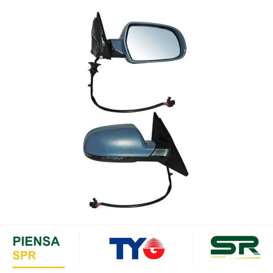 ESPEJO DERECHO CON SENSOR DE PUNTO CIEGO CON DESEMPAÑANTE CON DIRECCIONAL PARA PINTAR ELÉCTRICO AUDI A4 2010-2016 TYG