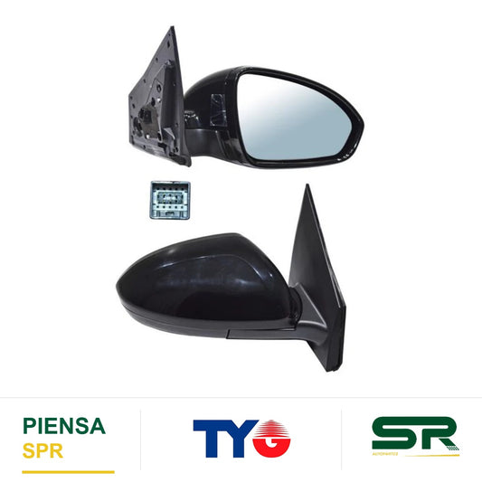ESPEJO DERECHO 8 PINES PARA PINTAR ELÉCTRICO CHEVROLET CAVALIER 2022-2024 RS RS TYG