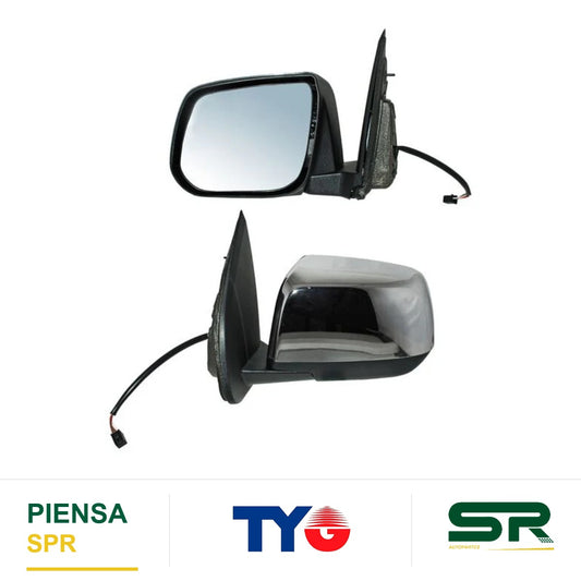 ESPEJO IZQUIERDO 5 PINES CON DESEMPAÑANTE ELÉCTRICO CROMADO CHEVROLET COLORADO 2016-2022 TYG