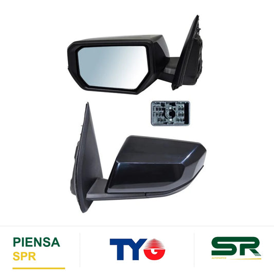ESPEJO IZQUIERDO 5 PINES CON DESEMPAÑANTE PARA PINTAR ELÉCTRICO CHEVROLET COLORADO / CANYON 2023-2024 TYG