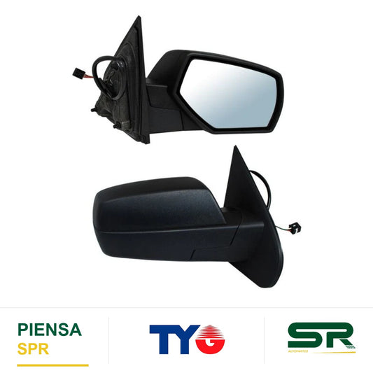 ESPEJO DERECHO 5 PINES CON DESEMPAÑANTE ELÉCTRICO CHEVROLET PICKUP / SIERRA 2014-2018 POROSO TYG