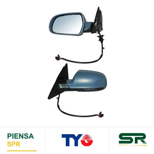 ESPEJO IZQUIERDO CON SENSOR DE PUNTO CIEGO CON DESEMPAÑANTE CON DIRECCIONAL PARA PINTAR ELÉCTRICO AUDI A4 2010-2016 TYG