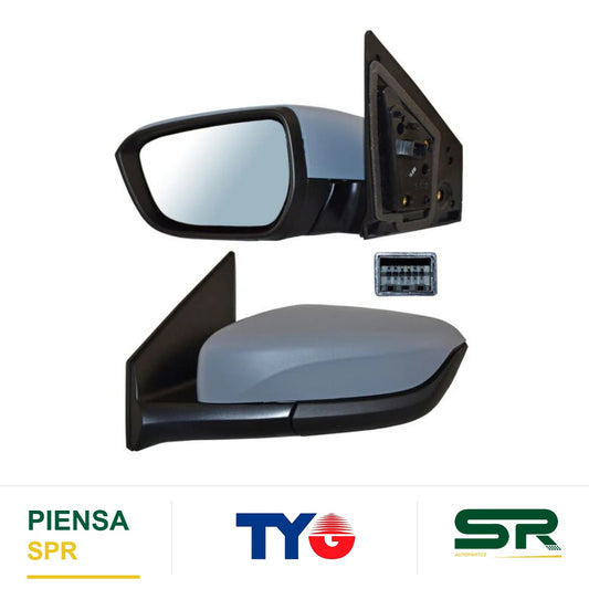 ESPEJO IZQUIERDO 3 PINES PARA PINTAR ELÉCTRICO CHEVROLET ONIX 2020-2025 TYG