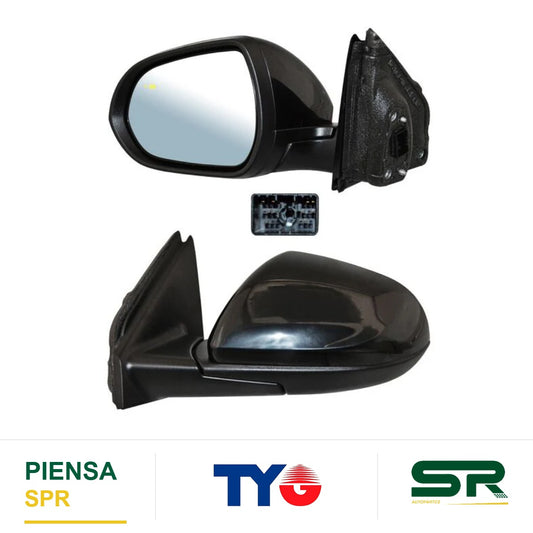 ESPEJO IZQUIERDO 6 PINES CON DESEMPAÑANTE PARA PINTAR ELÉCTRICO ENCORE 2020-2022 C / SENSOR PUNTO CIEGO TYG