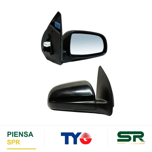 ESPEJO DERECHO 5 PINES CON DESEMPAÑANTE PARA PINTAR ELÉCTRICO CHEVROLET AVEO 2008-2017 LS / LT TYG