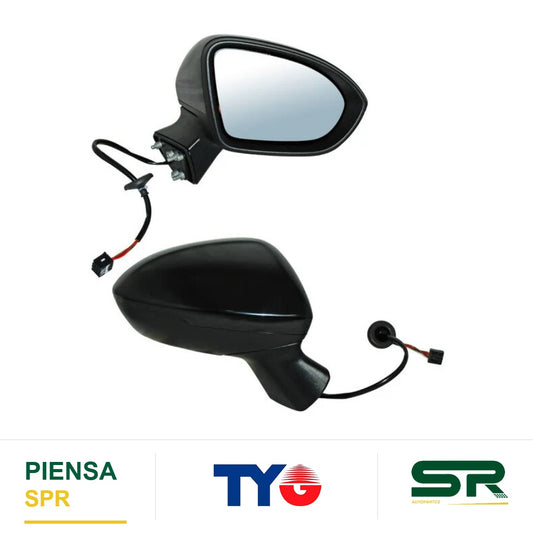 ESPEJO DERECHO 5 PINES CON DESEMPAÑANTE PARA PINTAR ELÉCTRICO CHEVROLET CRUZE 2017-2019 CCC3 TYG