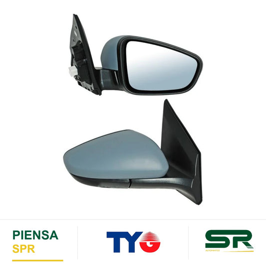 ESPEJO DERECHO 5 PINES CON DESEMPAÑANTE PARA PINTAR ELÉCTRICO CHEVROLET AVEO 2018-2023 28905 TYG