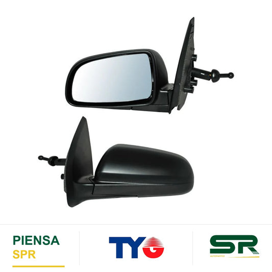 ESPEJO IZQUIERDO CHEVROLET AVEO 2008-2017 C / CONT MAN POROSO TYG