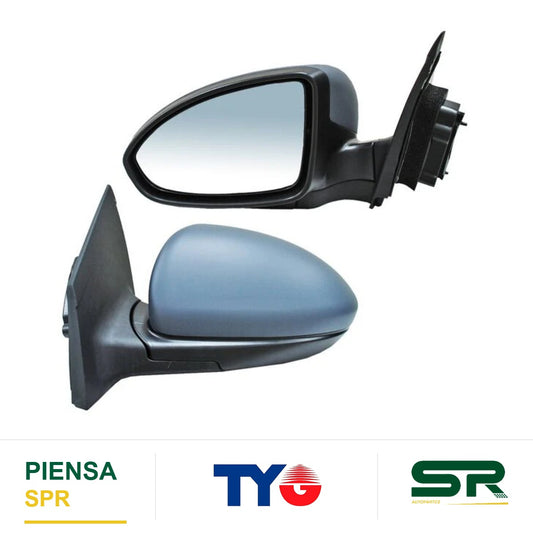 ESPEJO IZQUIERDO 7 PINES CON DESEMPAÑANTE AUTOABATIBLE PARA PINTAR ELÉCTRICO CHEVROLET CRUZE 2010-2016 . TYG