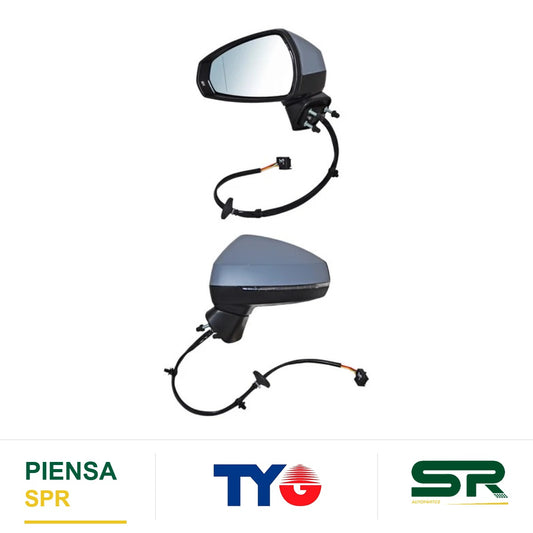 ESPEJO IZQUIERDO CON DESEMPAÑANTE CON DIRECCIONAL PARA PINTAR ELÉCTRICO AUDI A3 2015-2020 CCC3 TYG